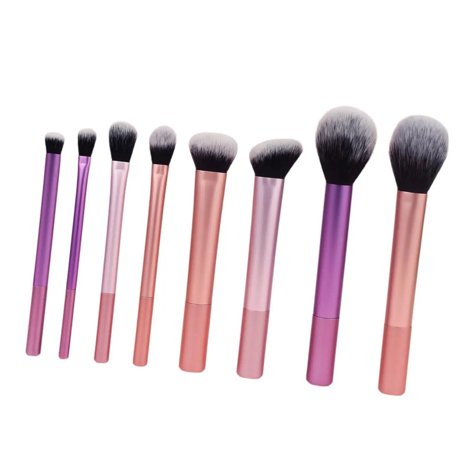 8x Cosmetic Brush Highlight Brush Wenkbrauwborstel Make-upborstelset