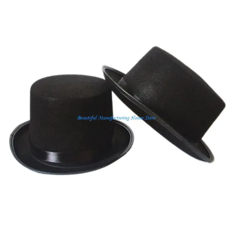 

E56A Stage Show Hat Sequin Top Hat Pork Pie Hat Magician Top Hat Bowler Top Hat