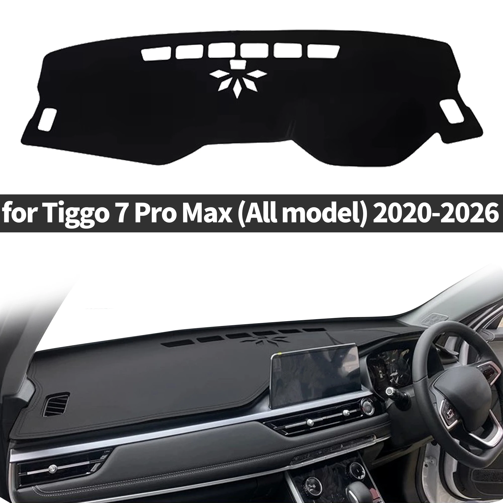 for Chery Tiggo 7 Pro Max 2020-2026 PHEV Dashboard Cover Dashmat Sunshade Anti‑Slip Anti‑UV Dash Mat Cover Interior Accessories