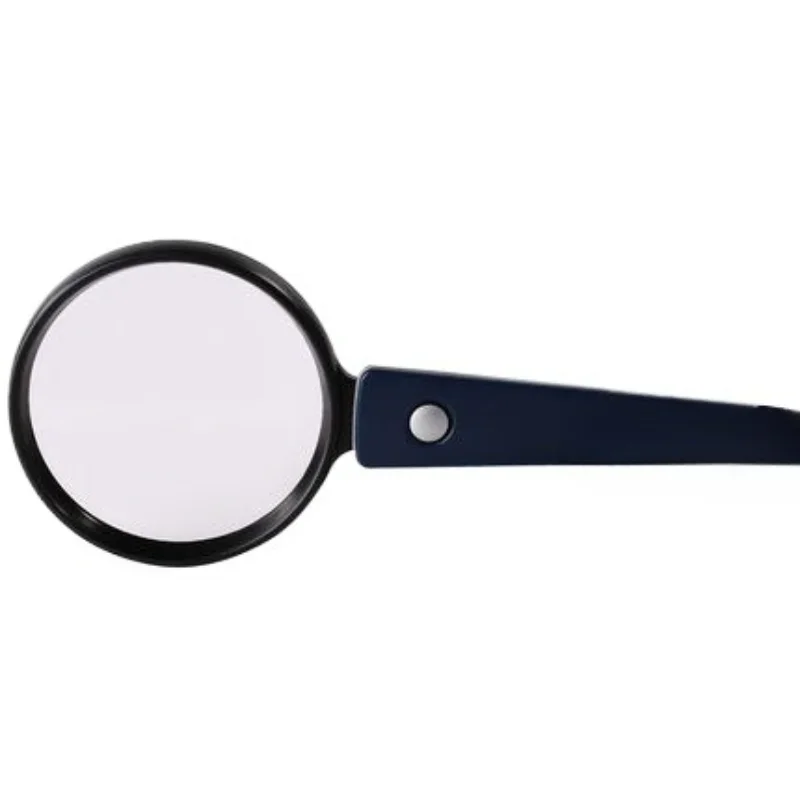 Optical magnifying glass 90mm reading magnifying glass Handheld aspherical lens with lamp Portable