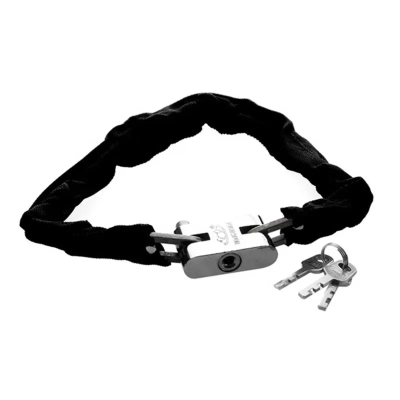 Bike Lock Metal MTB Road Bike Heavy Duty Safety Lock Motorcycle Padlock Bicycle Chain Lock With Key