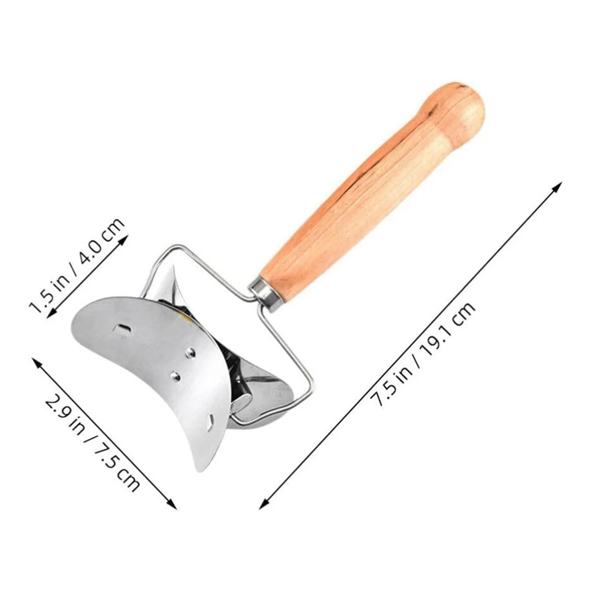 ABNP Stainless Steel Dumpling Wrappers Skin Dough Cutter Circle Roller Ravioli Dumpling Maker Cutter Pastry Cutting Tool