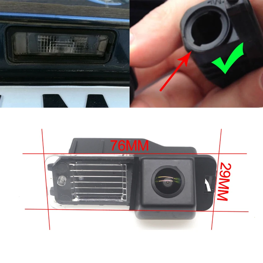 Backup Rear View camera Night Vision license plate camera High quality RCA For Volkswagen Beetle R-Line 2012 2013 2014