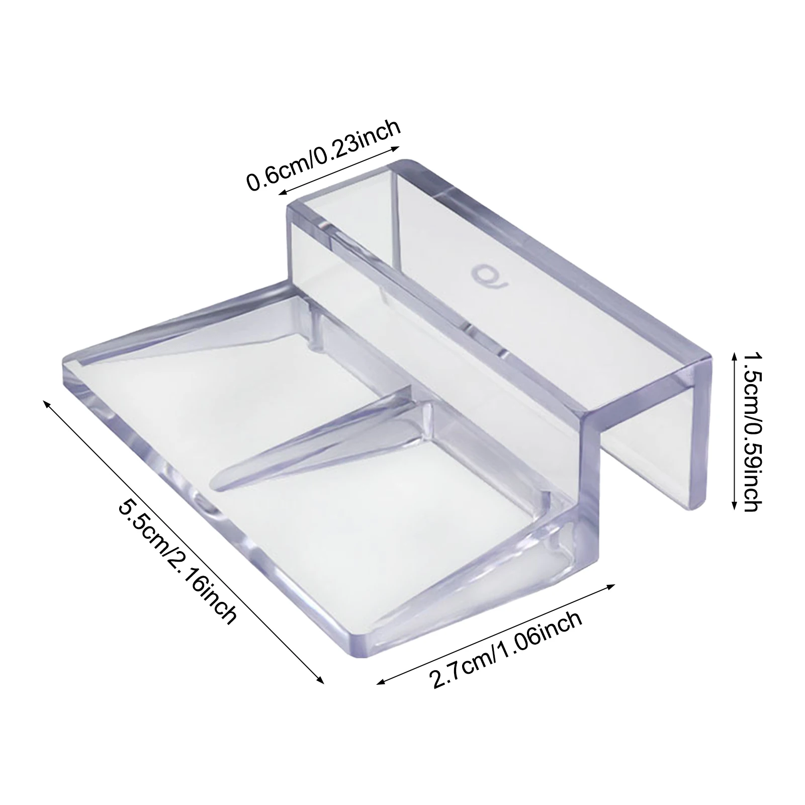 6/8/10/12mm Aquarium Acrylic Clips Glass Cover Support Holders Transparent Fish Tank Cover Plate Bracket Aquarium Accessories view 6