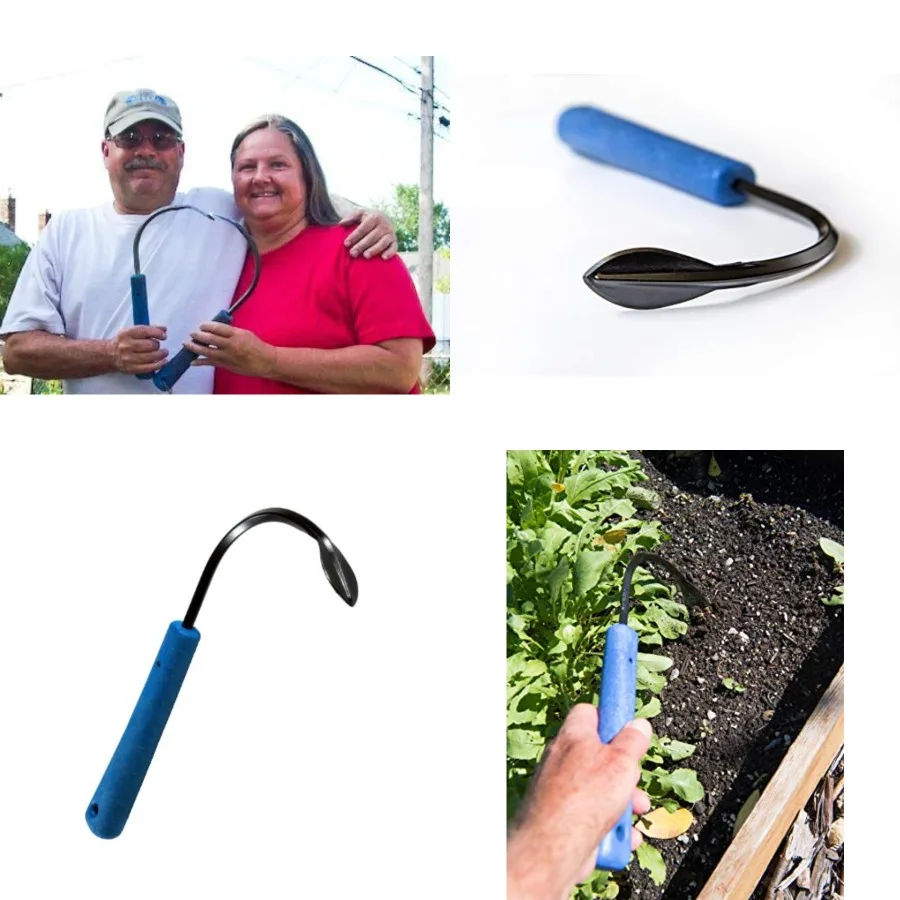 

® Original Weeder and Cultivator Garden Hand Tool - Forged Steel Blade - Recycled Plastic Handle - Ergonomically Designed for D