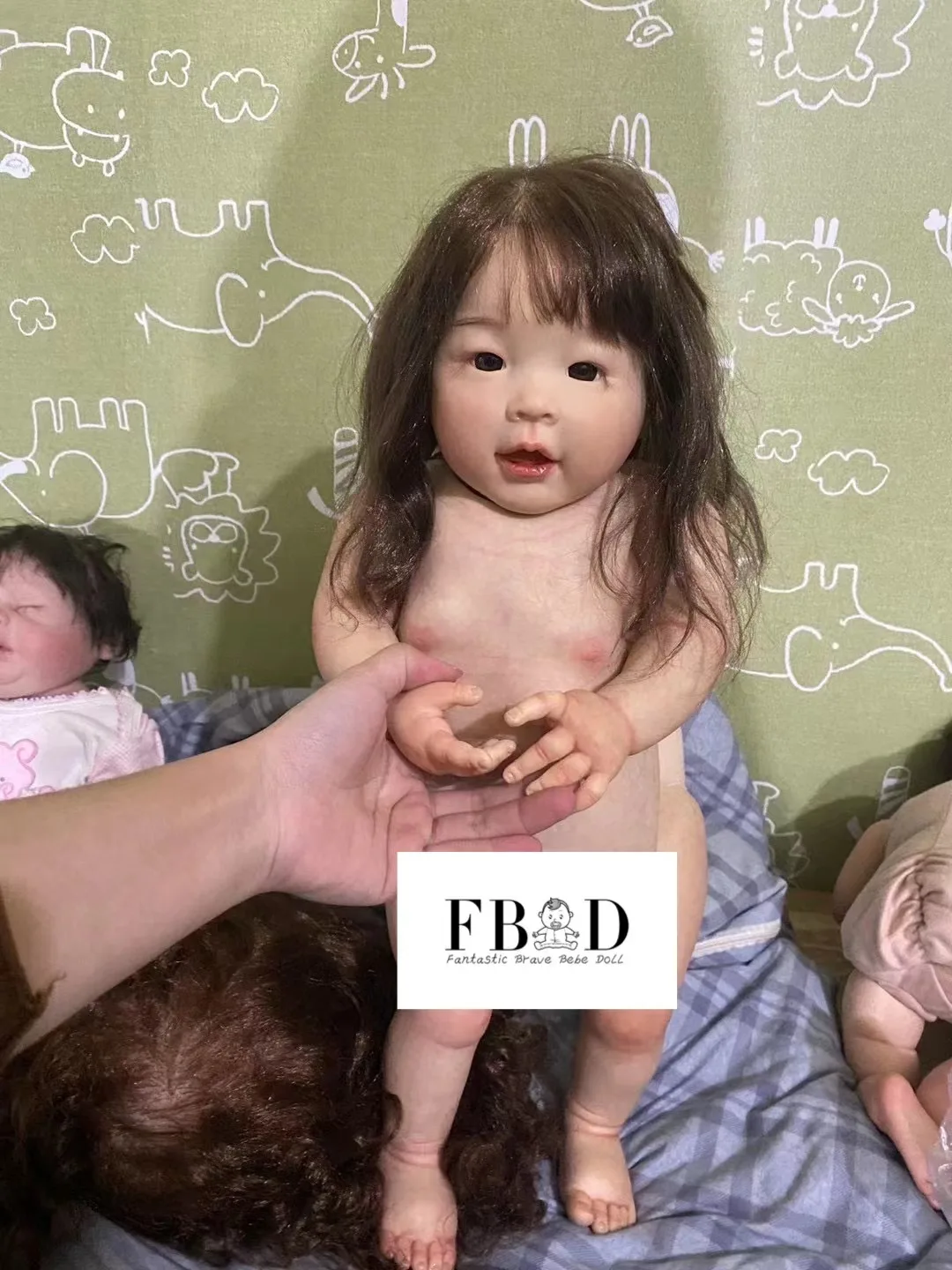 

FBBD Customized Limited Supply 48cm Reborn Baby Meili With Painted Belly Girl Version Already Finished Doll Real Photos