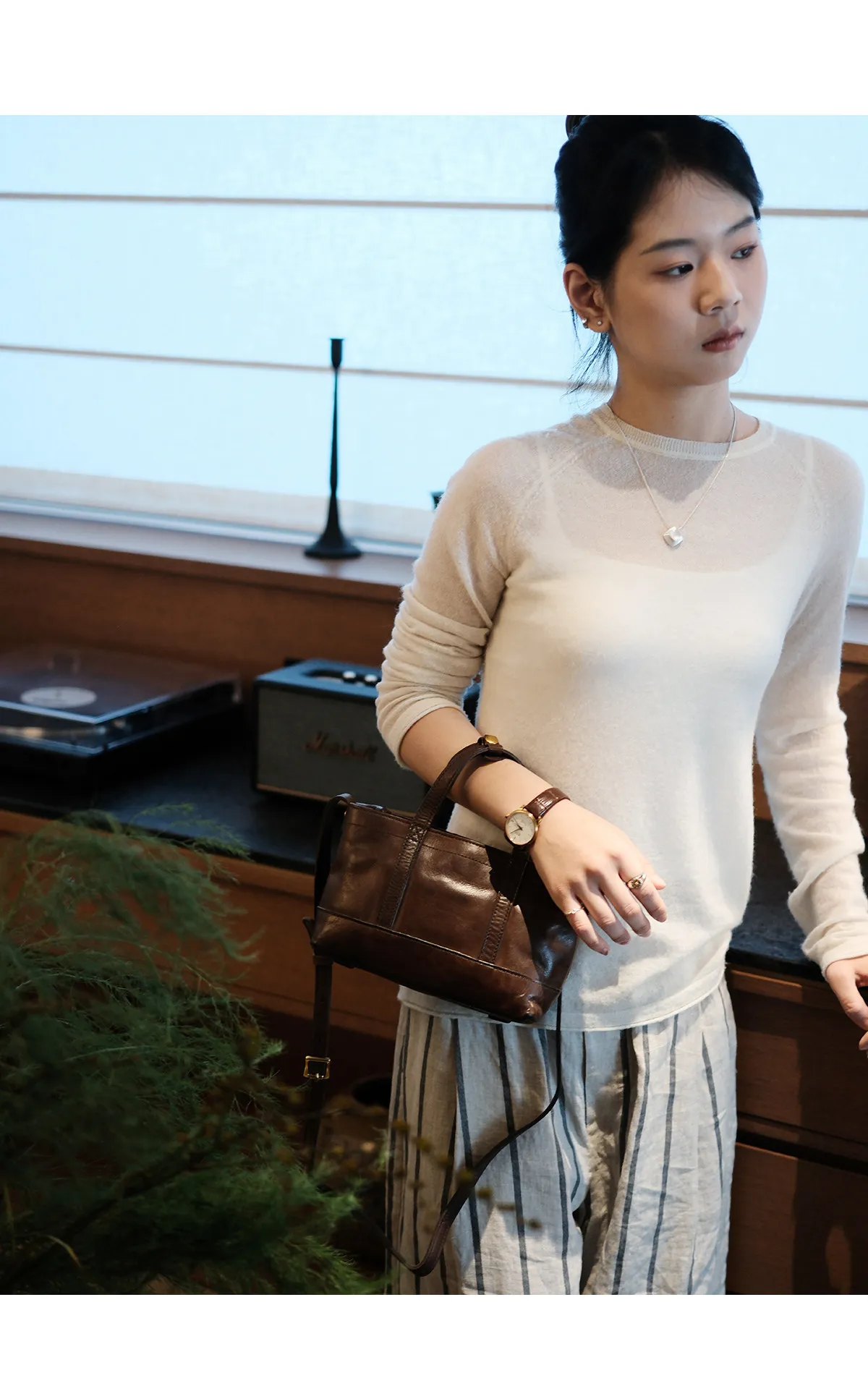 PNDME lässige handgefertigte Damen-Handtasche aus echtem Leder, modische Designer-Handtasche aus natürlich pflanzlich gegerbtem Rindsleder, Umhängetasche – Detail 10