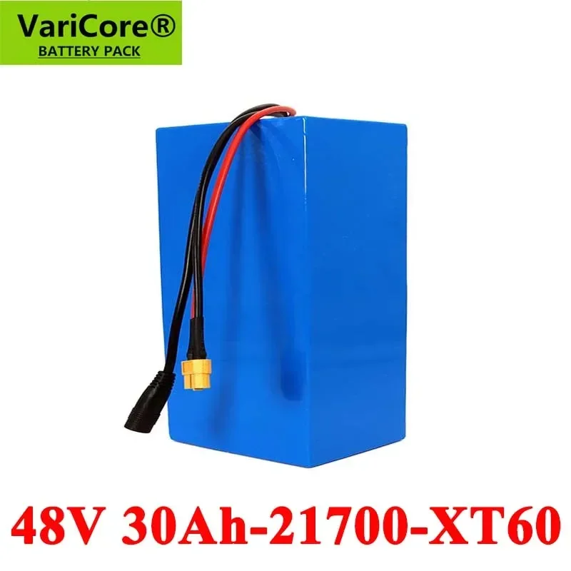VariCore 48 V/54.6 v 20ah 25ah 30Ah 21700 13 strings แบตเตอรี่ลิเธียมไอออนพร้อม BMS Protection ฟรี Charger