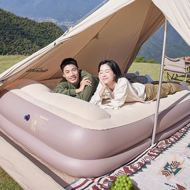 Double Luxury Bed Queen Outdoor Folding Luxury Salon Patio Unique Comfortable Inflatable Seat Japanese Cama Modern Furniture