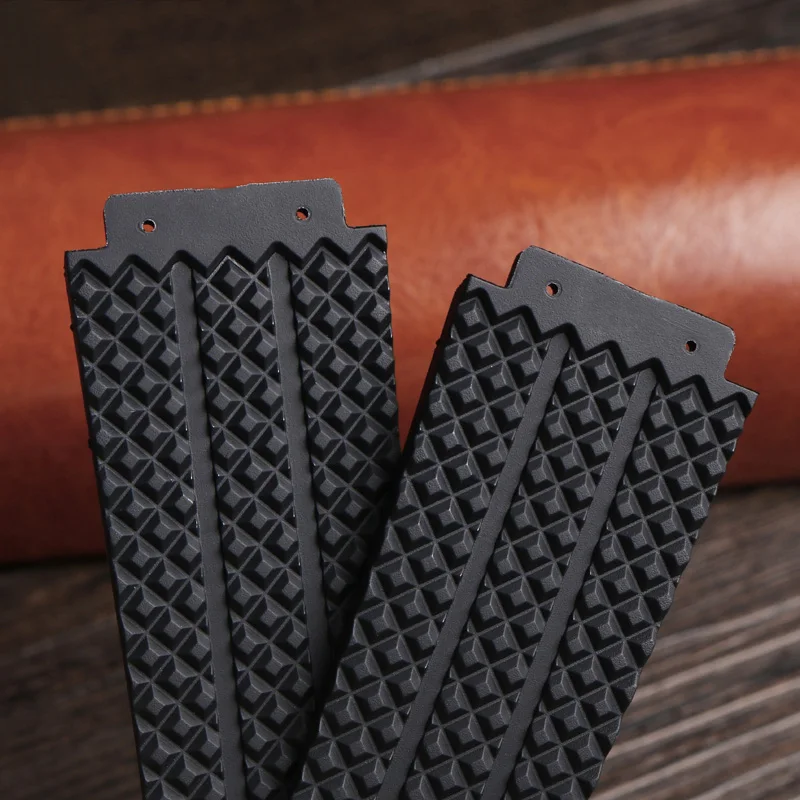 24*17Mm, 25*19Mm Verhoogde Siliconen Band Voor HU-BLOT Klassieke Fusion Big Bang Yubo Siliconen Rubberen Band Voor Heren Horloge Ketting