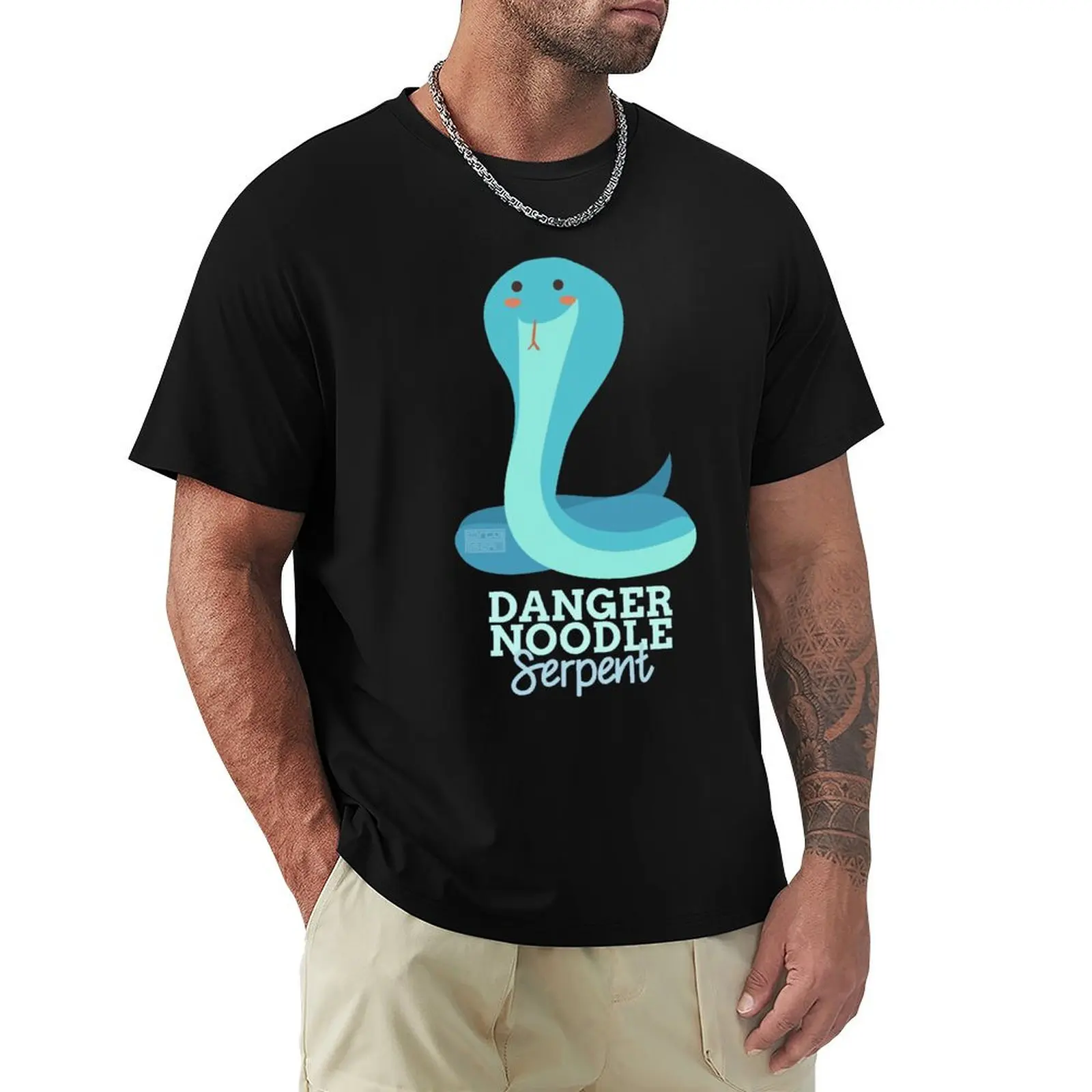 Funny Animal Name Meme Danger Noodle SERPENT T-Shirt Short sleeve tee plus size tops oversized t shirts for men