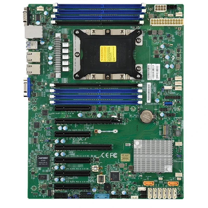 X11SPL-F Industrial Package Motherboard for Supermicro Single-channel LGA3647 Gigabit Ethernet Port M.2