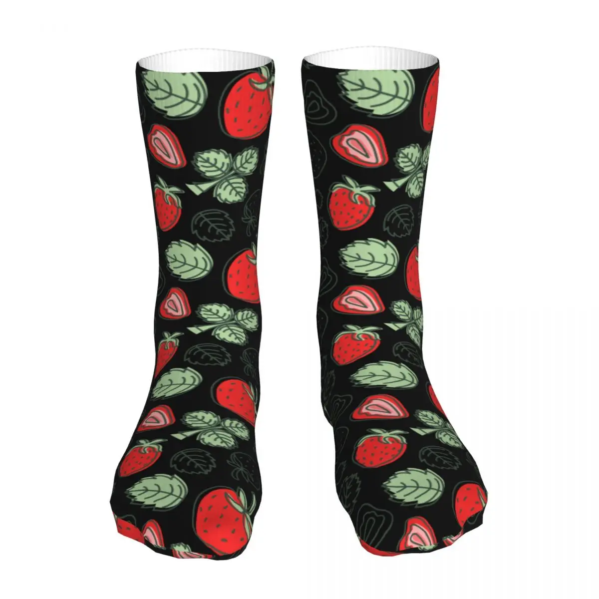 Strawberry Socks Men Women Fashion Cute Fruit Socks Crazy Spring Summer Autumn Winter Socks Gift