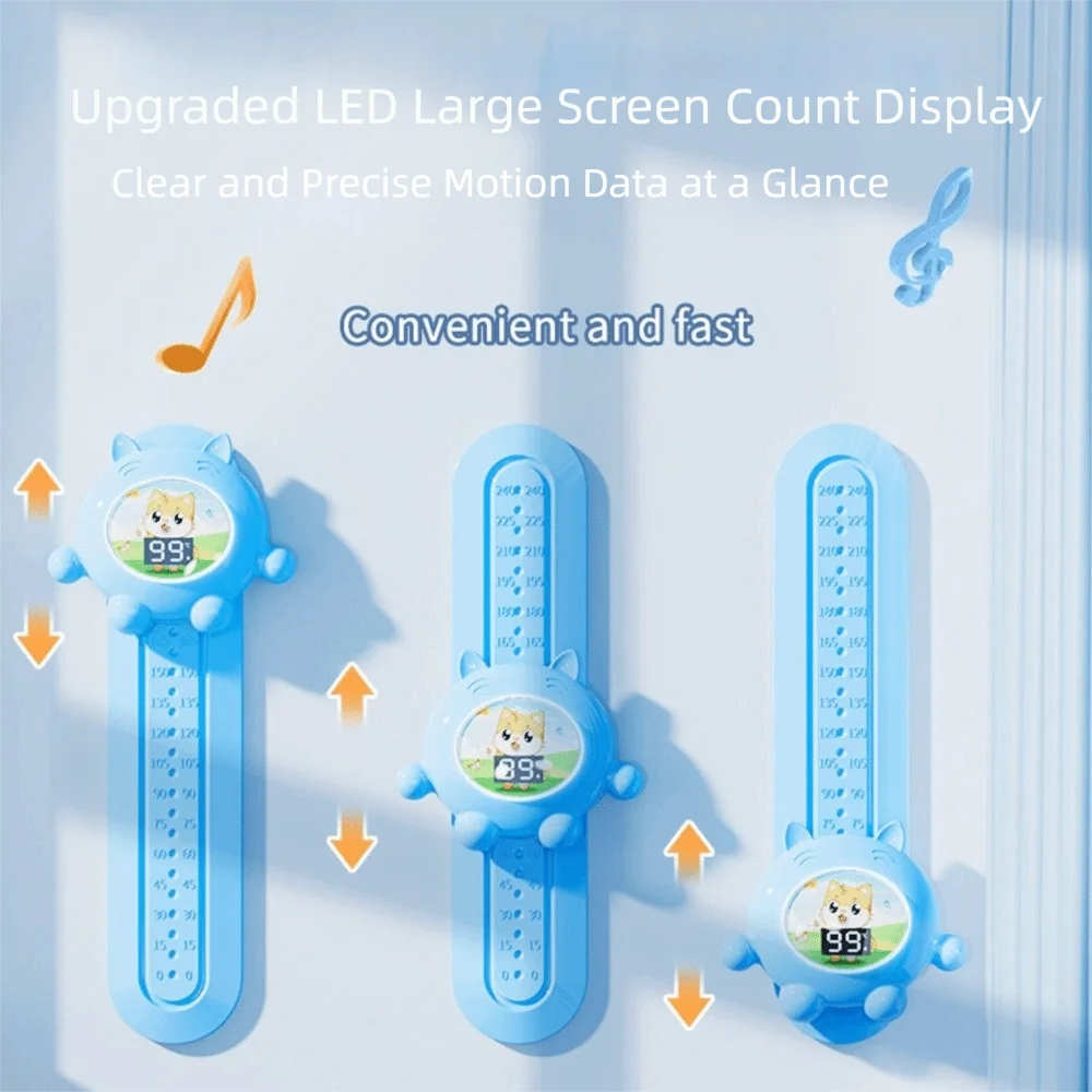 Picture 5: LED Digital Display Children's Jump Trainer Luminous Interactive Touch Jump High Counter Adjustable Height
