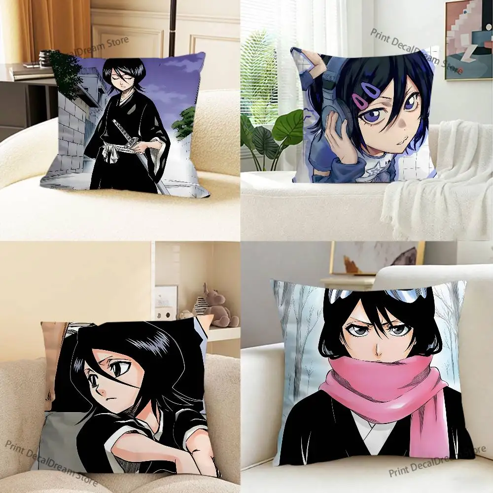 Anime R-Rukia Pillow Case Ultra Soft Skin Friendly Fabric Cloud Like Comfort & Concealed Zipper