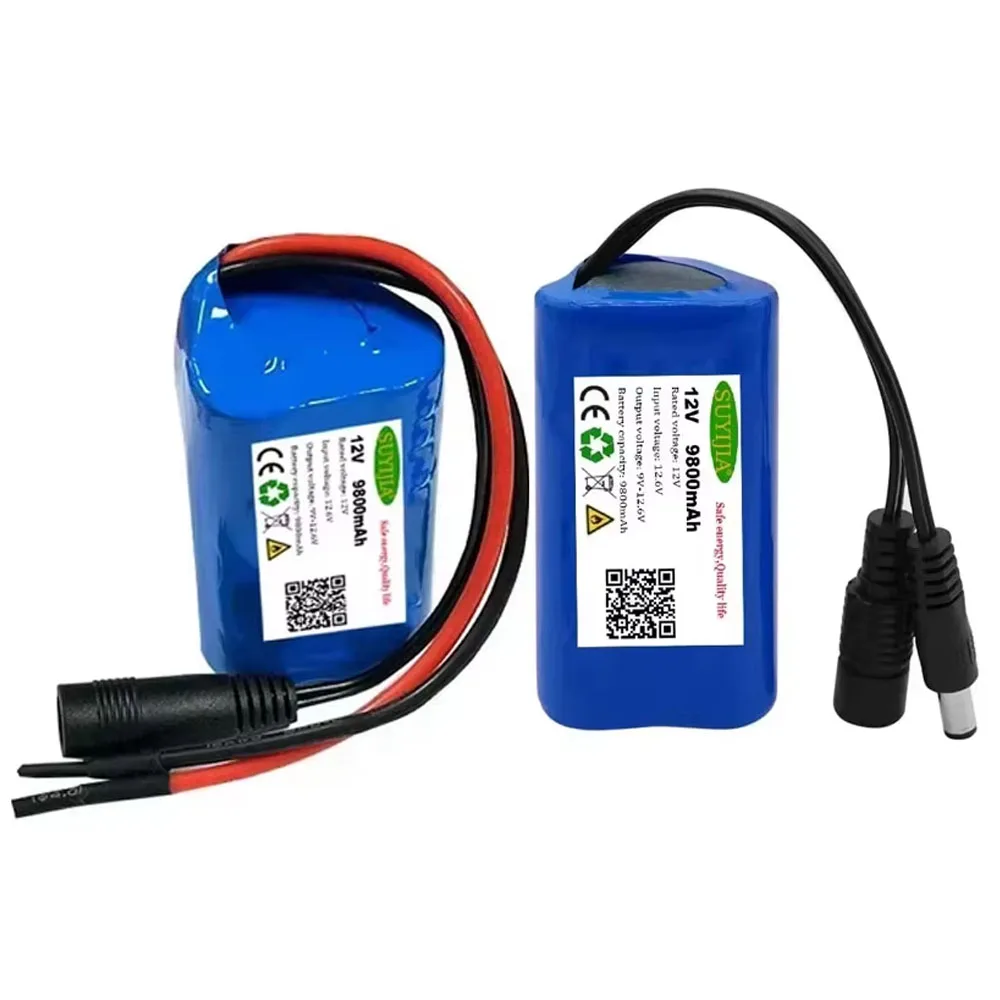 

12V 18650 9800mAh Battery 3S1P 18650 Lithium-ion Battery Pack with BMS for Backup Power Supply CCTV Cameras 12.6V Charher