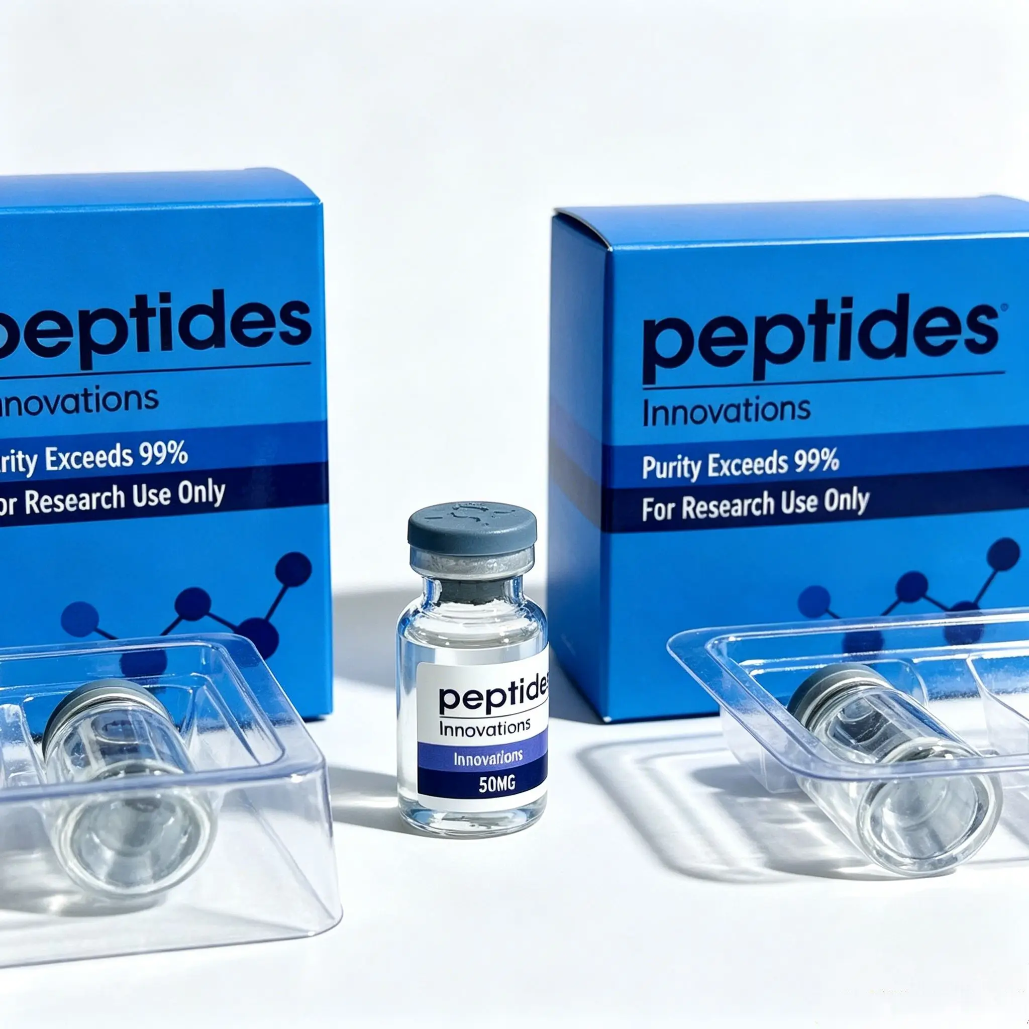 Custom Peptide Decals & Matching Box Set with Non-toxic Vinyl Labels,Fit 3ml 5ml 10ml Personal Care Bottles