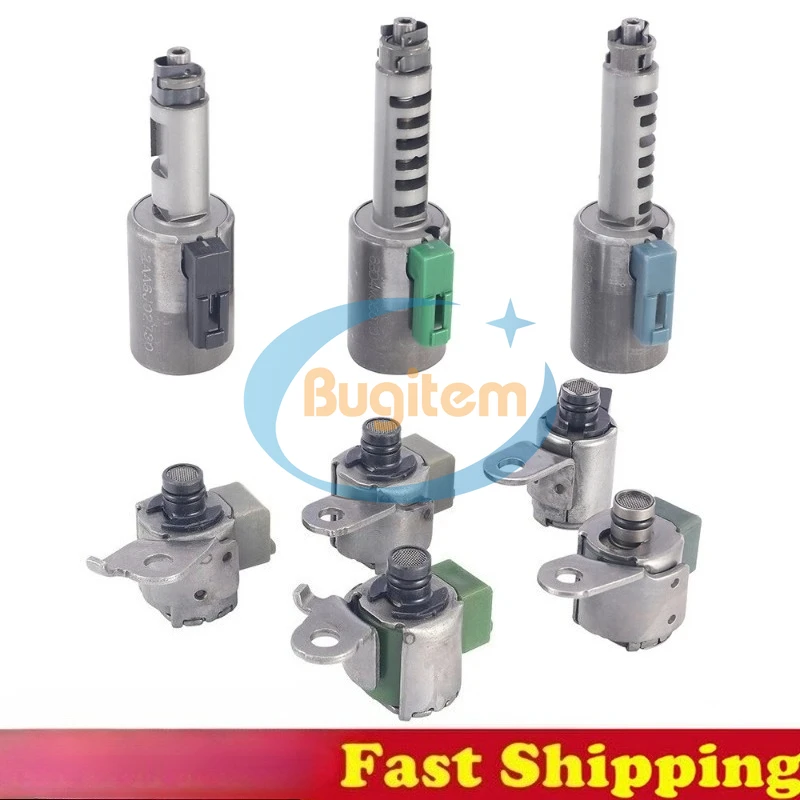 

8PCS Transmission Solenoids Set AW55-50SN AW55-51SN AF33-5 AW235 RE5F22A Fits For S60 S80 S40 C30 V50 V70 Suzuki XL7