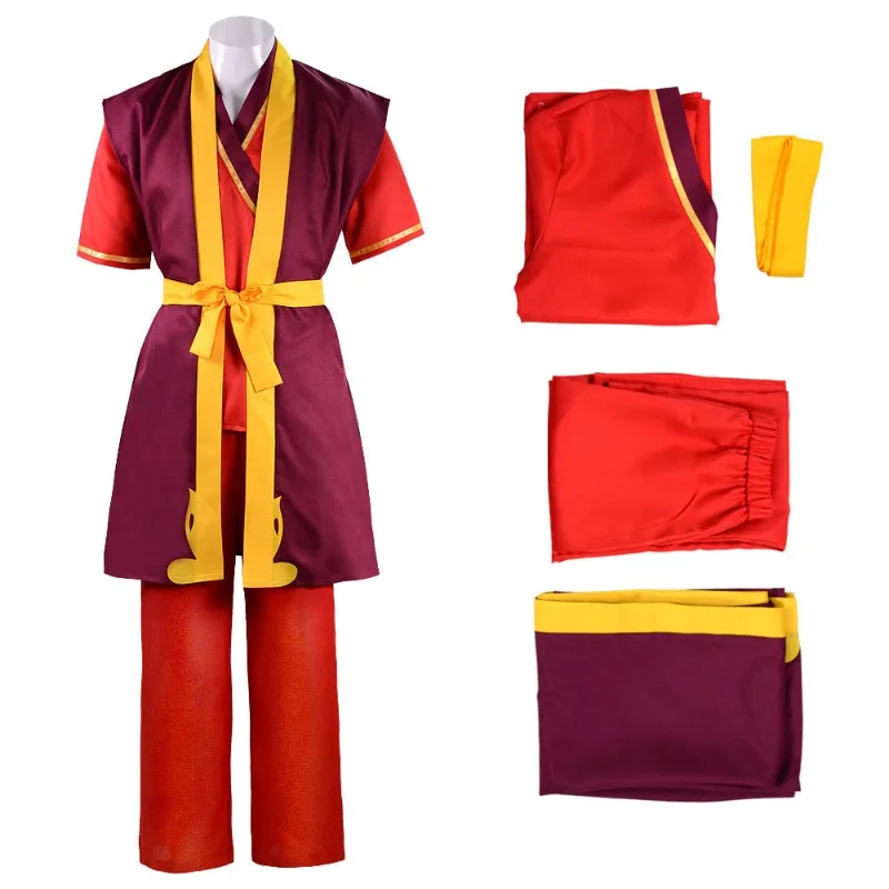 Disfraz de Cosplay Zuko Katara Aang Appa, conjunto completo de Anime, traje de juego de rol para convención, fiesta de Halloween