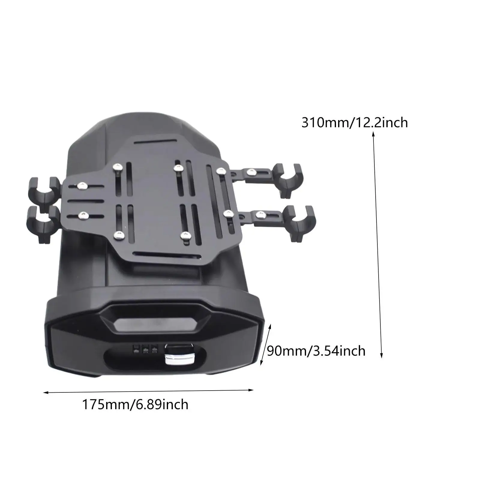 صندوق أدوات تزيين الدراجة النارية 3.8 لتر حقيبة أمتعة مقاومة للماء للدراجات النارية #6