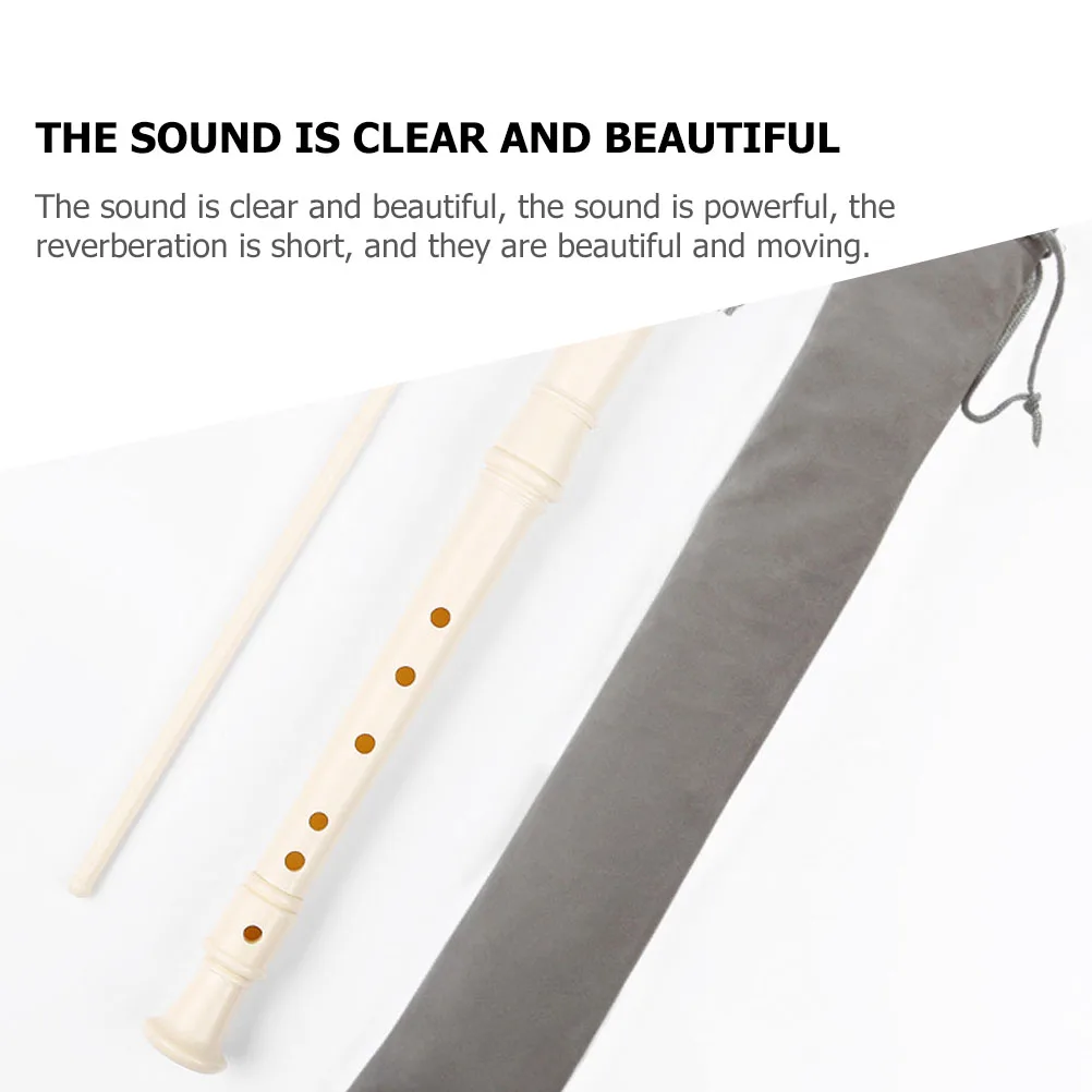 

Clear Sound Professional Kids Clarinet 6-Hole Recorder Lightweight Plastic Beginner Clarinet Portable Instrument
