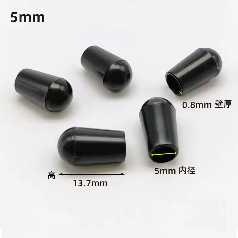 10/20/50PCS PVC Soft Rubber SleeveCable Wire Waterproof Cover Steel Pipe EndCap Thread Protection Caps Coat hanger ProtectiveCap - Image 13