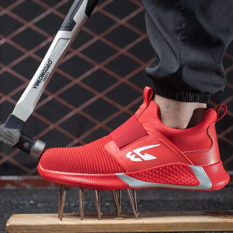 Imagem -01 - Zapatos de Seguridad Hombre 2023 Novos Sapatos de Segurança Homens Roubar Toe Tênis de Segurança Sapatos Casuais Anti-smashing Anti-piercing zapatos de seguridad hombre 2023 novos sapatos de seguranca homens roubar toe tenis de seguranca sapatos casuais anti smashing anti piercing 01