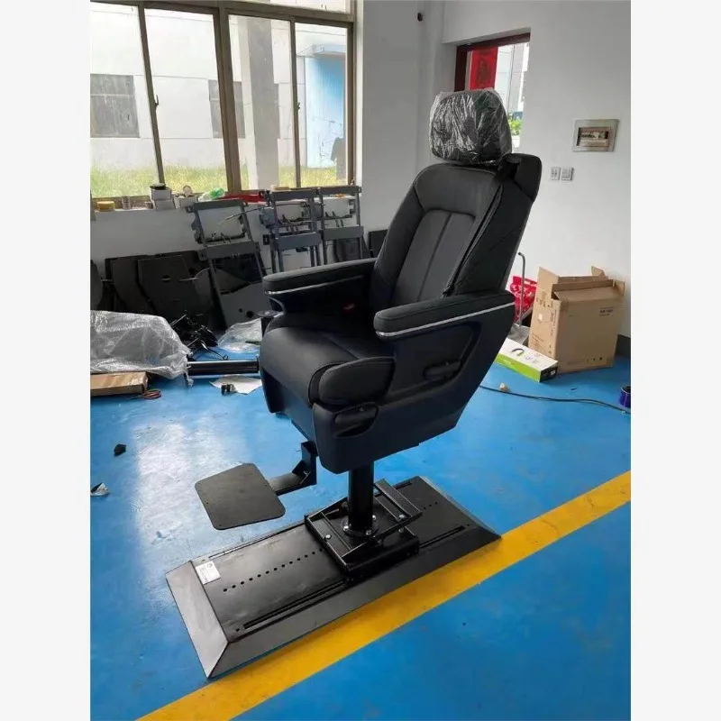 

Marine driver's seat, mobile lifting and rotating, mechanical seat