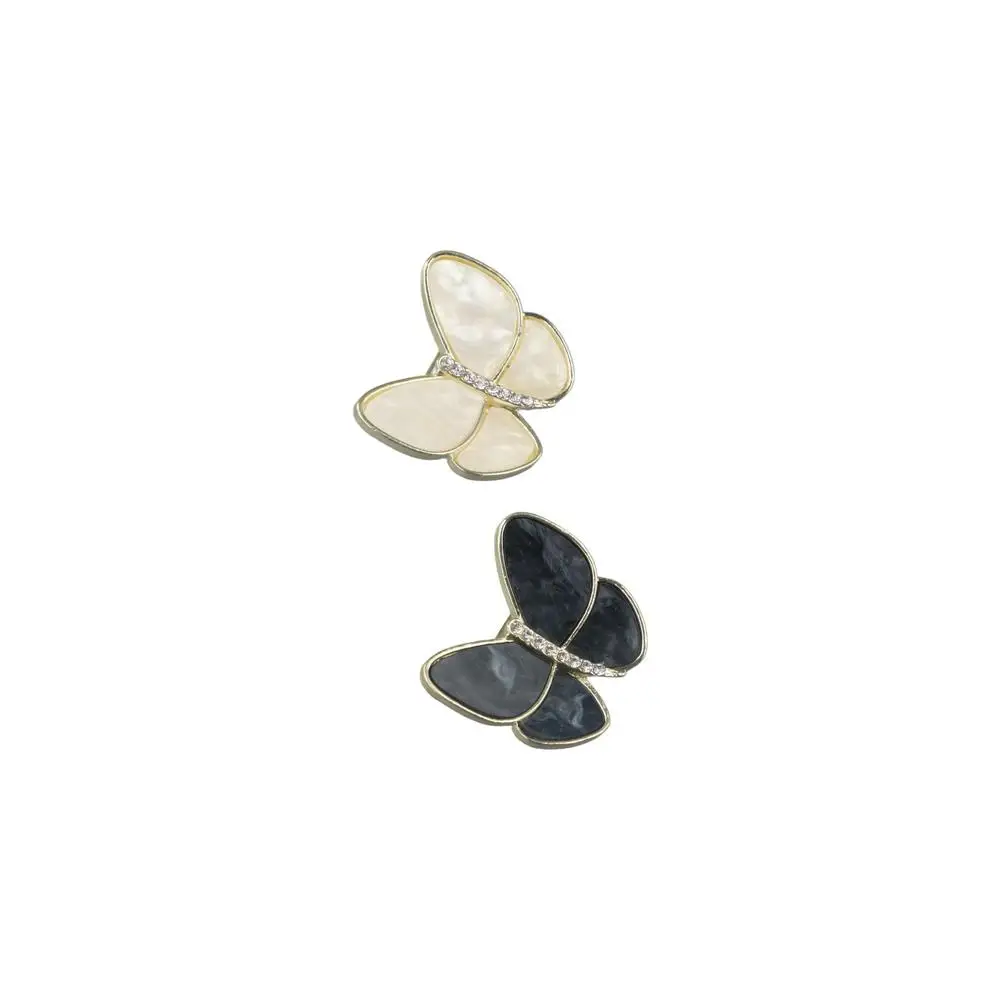 1pcs Charm Butterfly Brooch Pearl Gold Clothing Accessories Gold Color Brooch Alloy Butterfly Charm Pearl Brooch Women Gifts