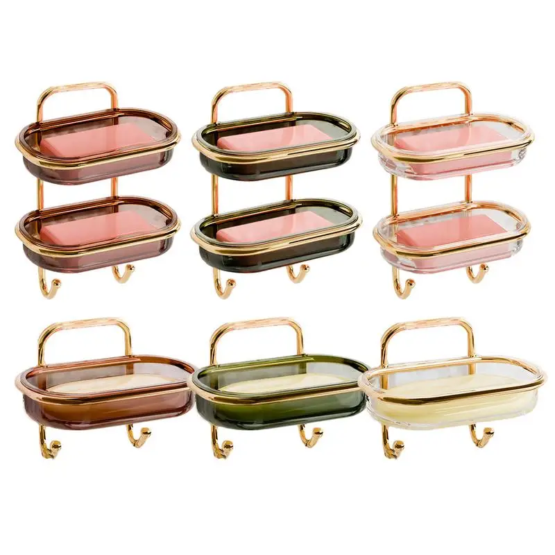 

Держатель для мыла, многофункциональный держатель для мыльницы с дренажем, портативный клейкий держатель для мыльницы для дома, кухни, ванной комнаты