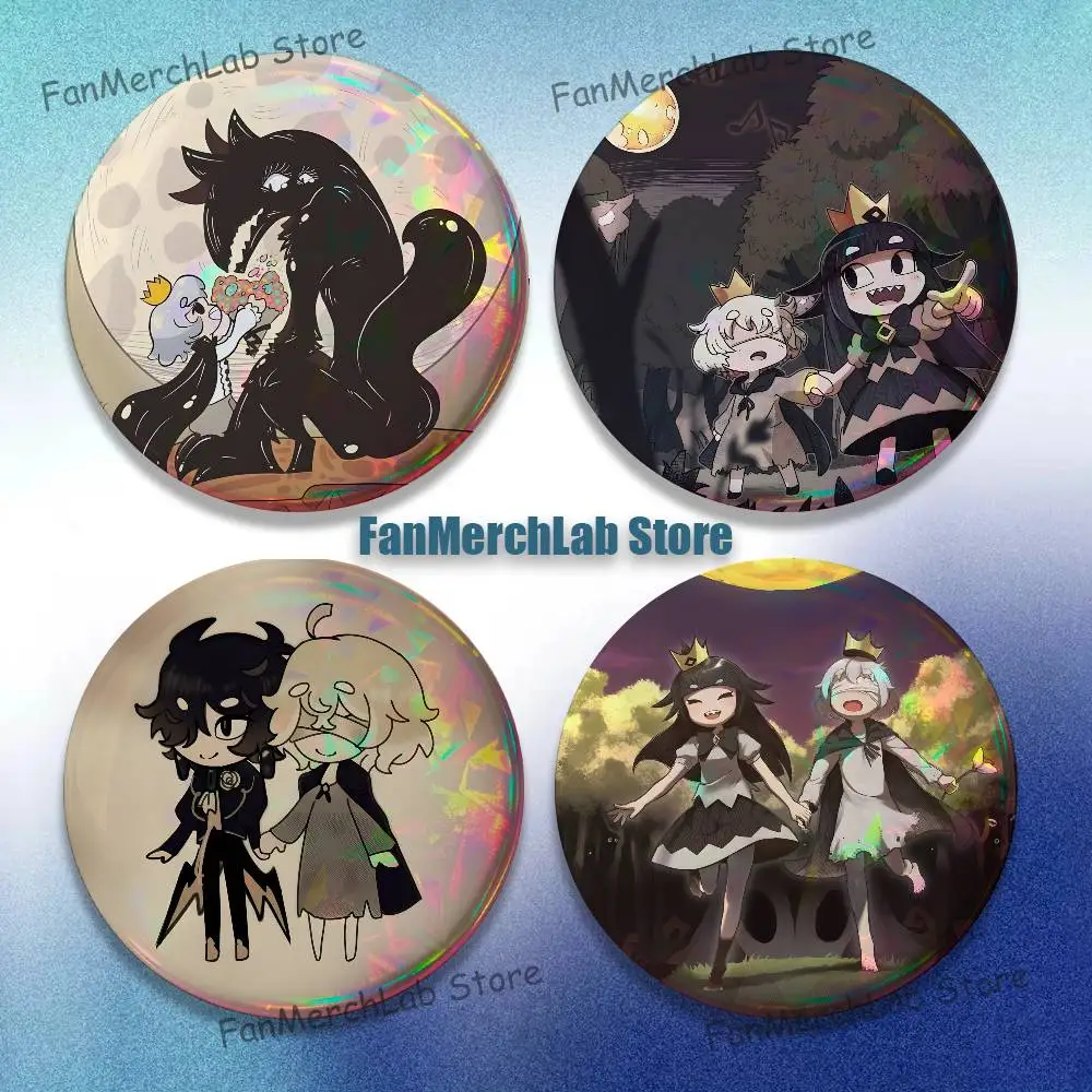 Pin de esmalte de anime L-Liar Princess And The Blind Prince, broche redondo de dibujos animados, accesorios para mochila, regalos