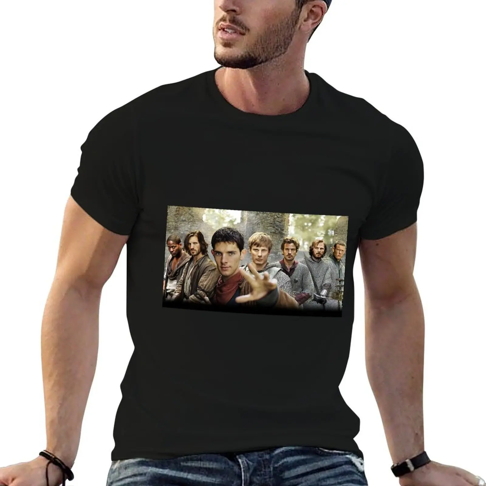 Merlin BBC T-Shirt summer clothes funny meme t-shirts mens workout shirts