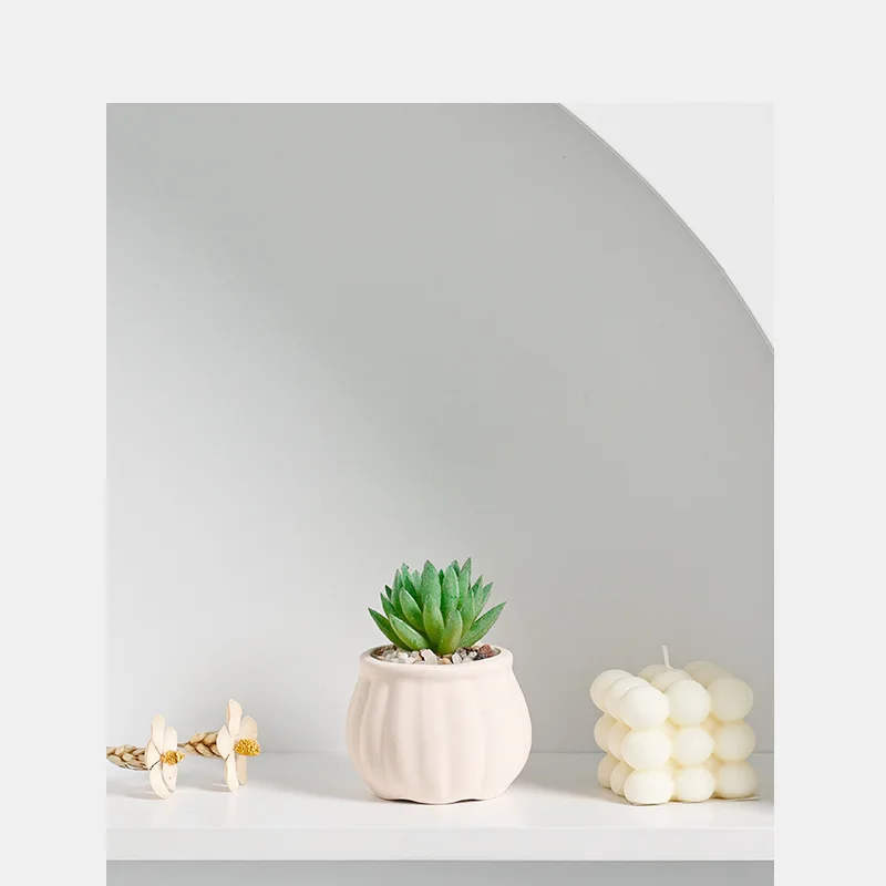 Succulent Ceramic Flower Pots Bulk Wholesale Home Decor Planters for Indoor Plants
