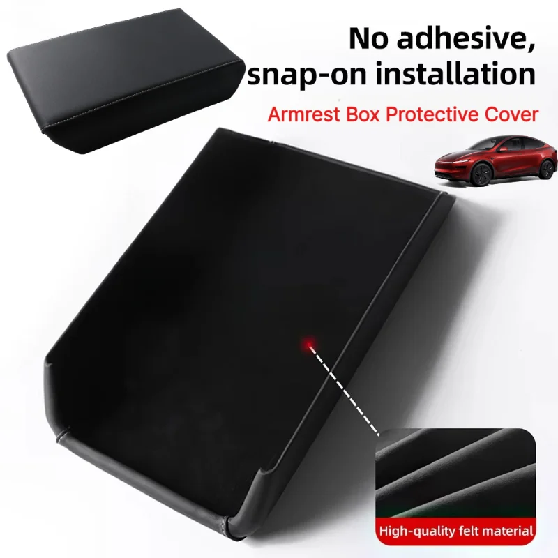 ABS Armrest Box Protective Cover For Tesla Model 3 Model Y 2017-2023 Highland 2024 Juniper 2025-2027 Arm Rest Lid Protector