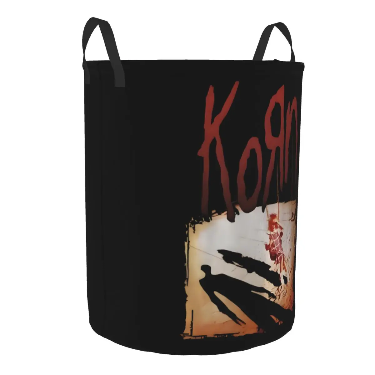 Custom Korns Heavy Metal Music Hard Rock Roll Laundry Hamper Large Storage Basket Band Girls Boys Toy Organizer