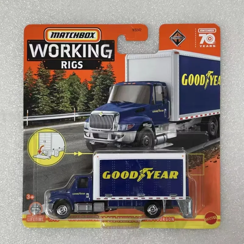 

Горячая распродажа: Оригинальные модели Matchbox N3242, серия рабочей техники, литые игрушечные машинки, грузовики FedEx, фургоны, коллекционные игрушки-сюрпризы, машинки.