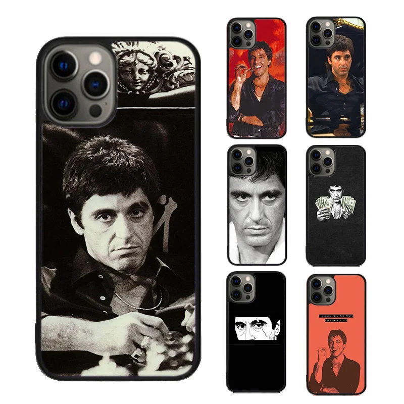 Al Pacino Scarface Phone Case cover For iPhone SE2020 15 16 14 13 Pro Max Coque 12 11 Pro Max For Apple 8 PLUS 7 6S fundas