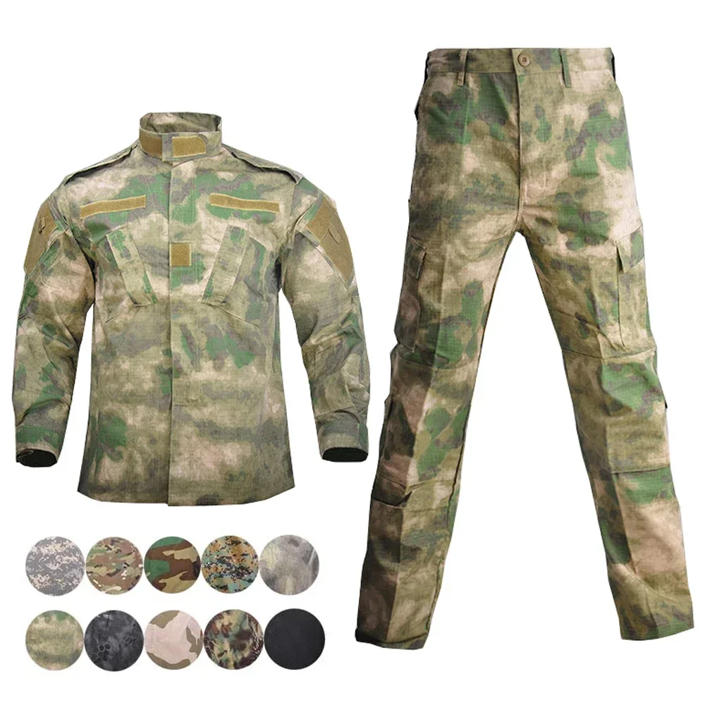 

Outdoor Combat Uniform Tactical Uniforms Set Jacket + Pants Hunting Clothing Sniper Camouflage Suit