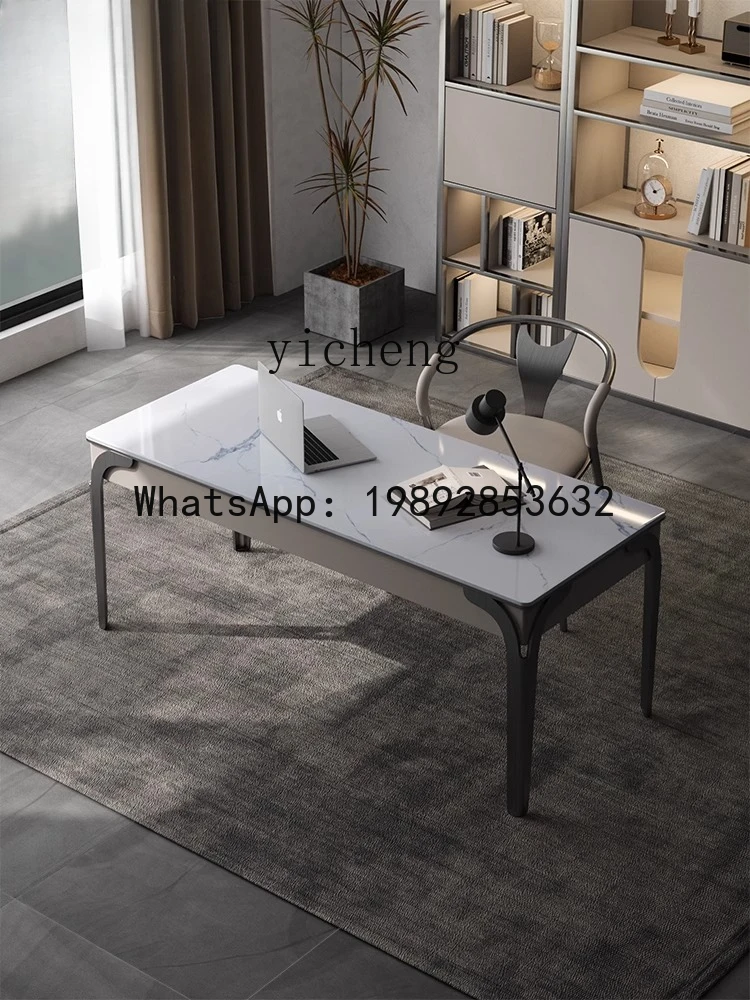 solid wood desk for home use Modern simple light luxury stone marble desk for home use