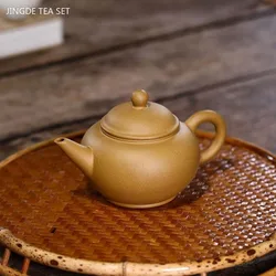 150ml Handmade Yixing Purple Clay Pot Authentic Raw Ore Section Clay Teapot Mesh Filter Beauty Kettle Tea Set Accessories