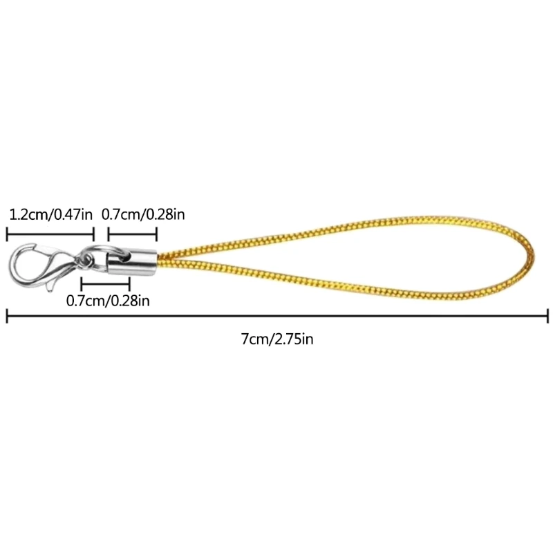 ZB91 อเนกประสงค์เชือกโทรศัพท์ Carabiner สายรัดข้อมือวัสดุโลหะผสมที่สมบูรณ์แบบสำหรับโทรศัพท์คีย์ MP3 เครื่องเล่นและกล้องขนาดเล็ก