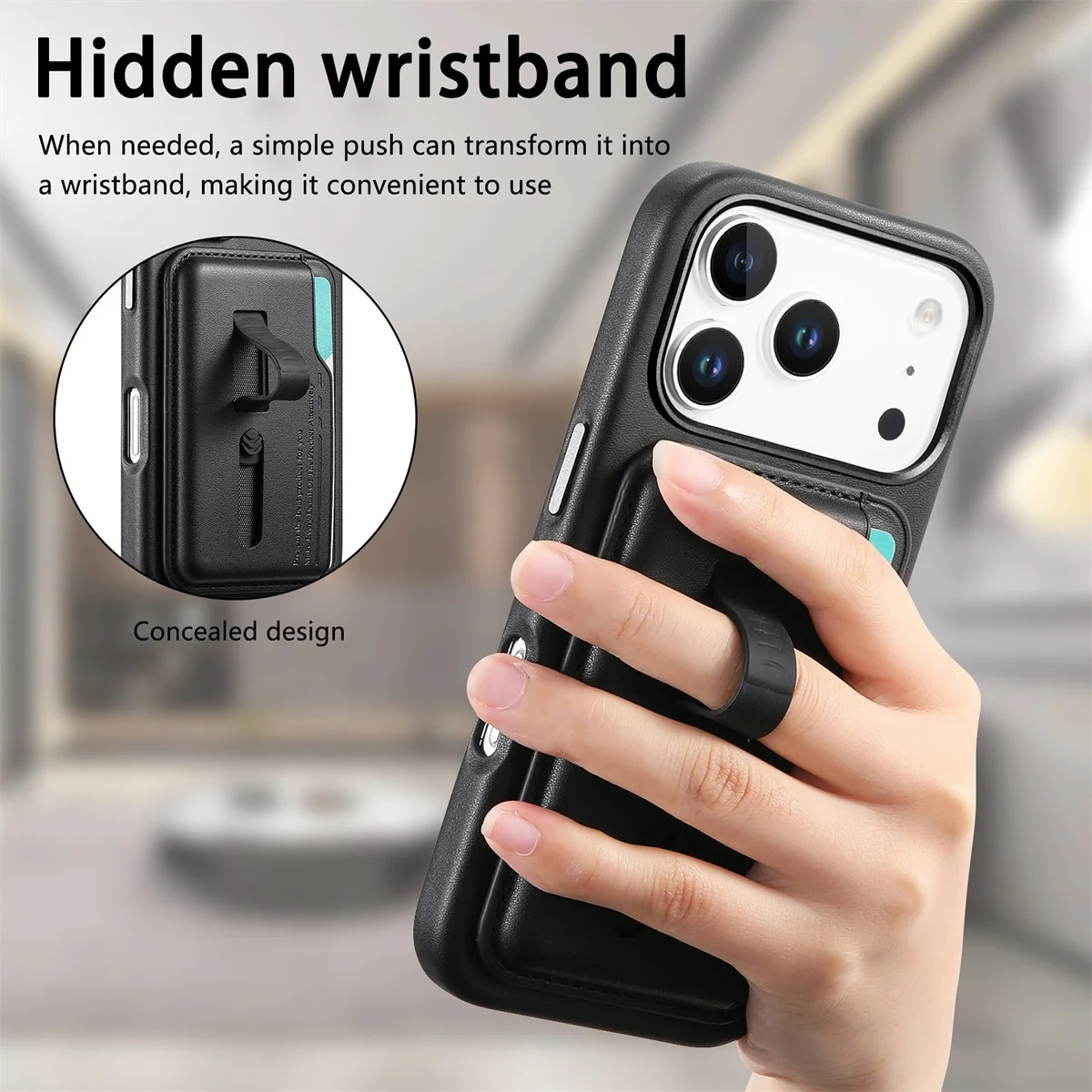 For Magsafe Magnetic Leather Wallet Luxury Phone Case for IPhone 17 Air 16E 16 15 14 13 12 Pro Max Card Holder Bag Purse Cover