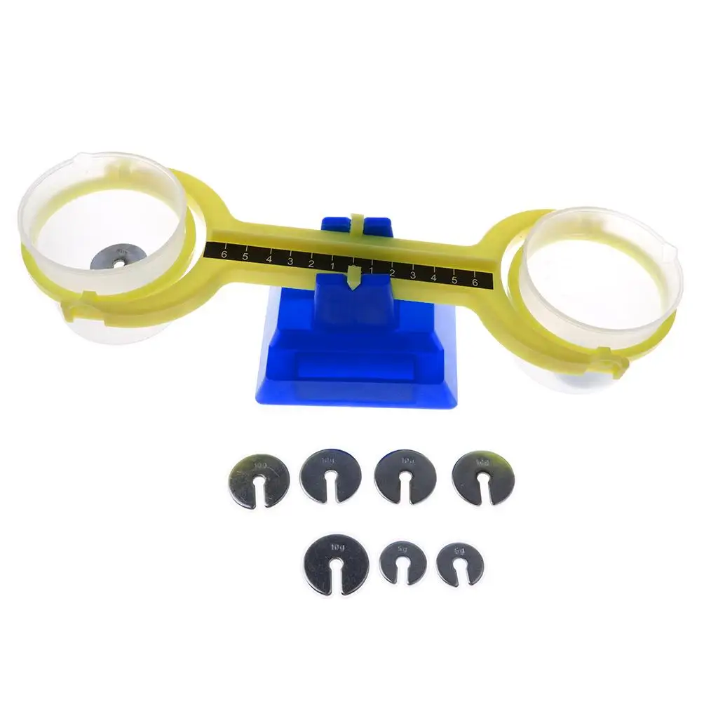 Educational Balance Scale Toy Plastic Math Game Weighing Code Experiment Toy for Children Early Development