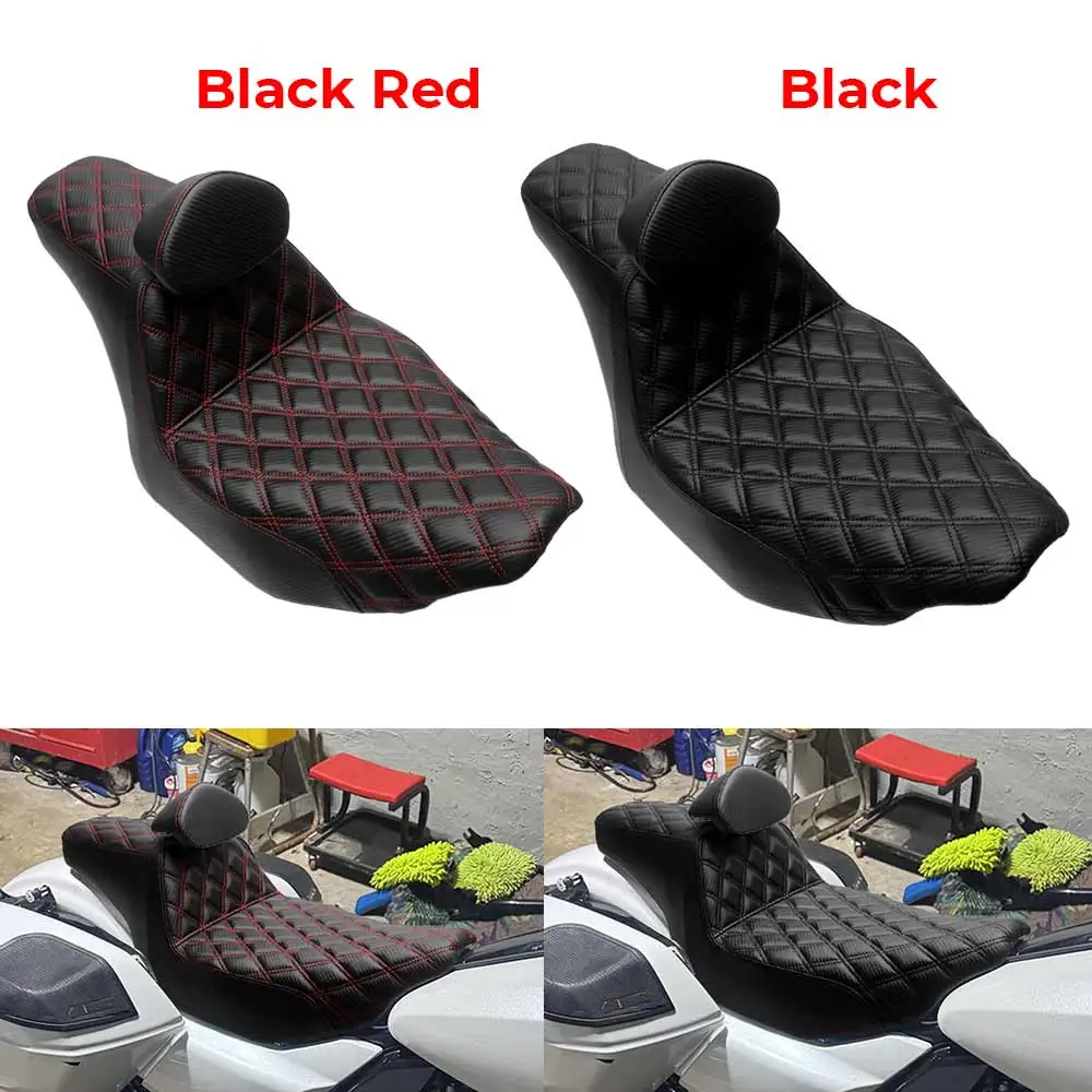 Motorcycle Rider Passenger Seat Fit For Harley Touring Fltrxst/Se Fltrx/L Flhxst/Se Flhxu/L Flhxlse/I 2023-2026 Black Red /Black