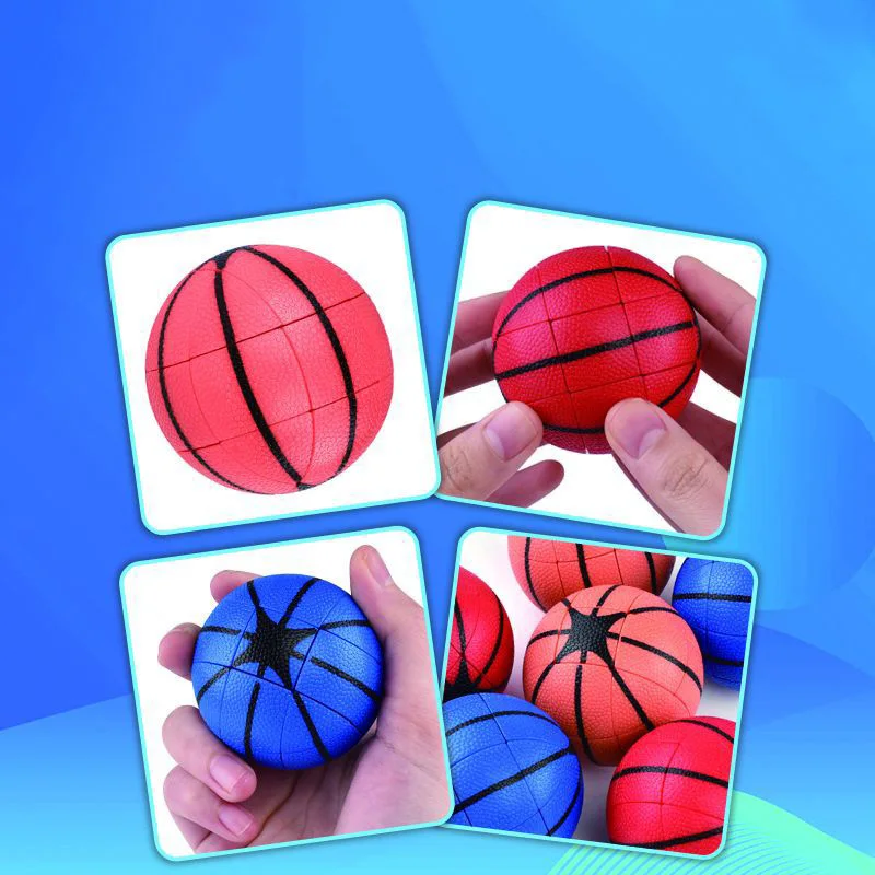 Rompecabezas creativo 3x3 Cubo mágico baloncesto plástico personalizado Twist Puzzle Magico Cubo juguetes cumpleaños regalo de Navidad para niños