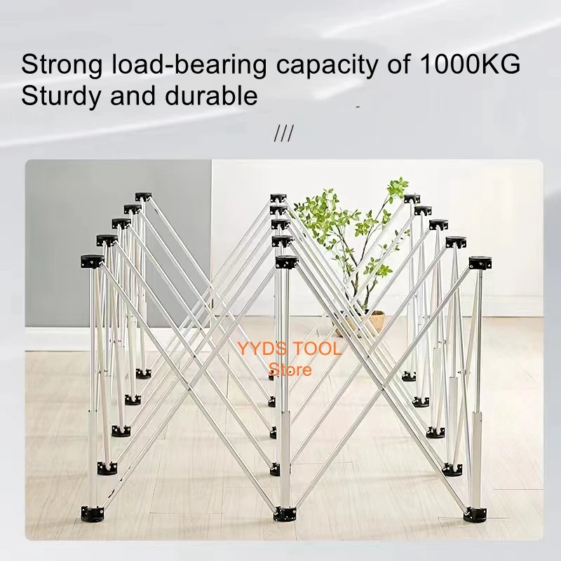 Aluminum alloy multi-functional spider leg folding telescopic workbench woodworking home furnishing rock board track cutting