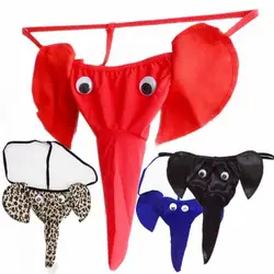 1PC High Quality Men's Sexy Elephant Lingerie G-string Male T-back Thongs Bulge Pouch Underwear Accessories