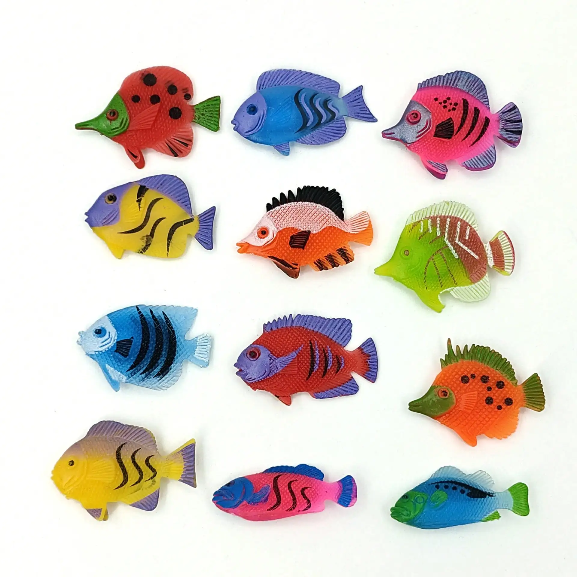 Fish Tank Decoration Tropical Fish Model Mini-Set Simulated Fish Toy Character Education Development Toy　Colorful Fish Tank