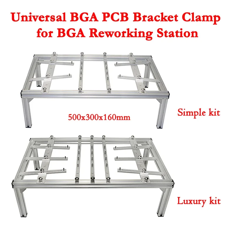 

Universal BGA PCB Bracket Clamp 500x300x160mm PCB Holder Fixture Jig For BGA Reworking Station