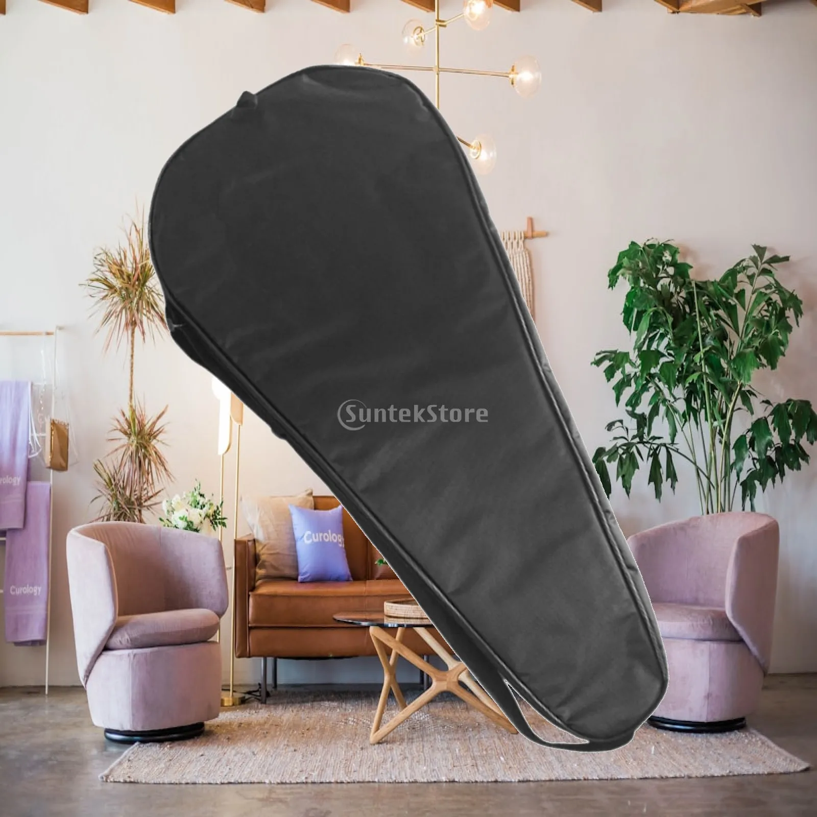 Durable Badminton Racket Cover Bag Waterproof Oxford Cloth Simple Racquet Storage Case for Travel and Daily Use